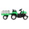 Tractor Electric Copii cu Remorcă Moni Dallas Verde – Doua motoare, Telecomandă, MP3/USB, Lumini și Sunete, 3+ Ani
