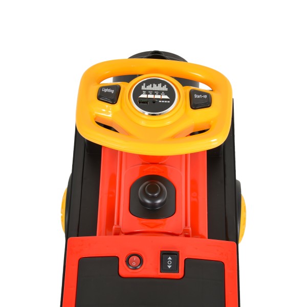 Trenuleț Electric Copii cu 2 Locuri Moni Tuti – Cu Abur, Lumină, Muzică și MP3, 3–8 Ani