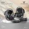 Scaun Scoica Auto Bebelusi Cangaroo Onyx Grey i-Size – ISOFIX, R129, Spumă Memorie, Protecție Laterală, 40–87 cm