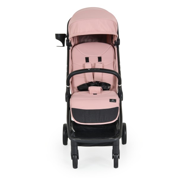 Carucior 2 in 1 Bebelusi Cangaroo Flip Blossom Pink, Varsta 0 - 4 Ani, Pliere Automata, Cadru usor din Aluminiu