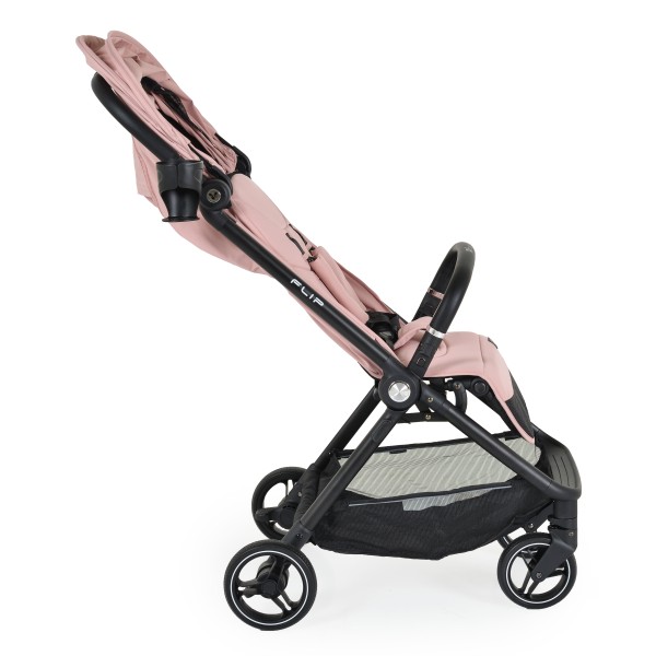 Carucior 2 in 1 Bebelusi Cangaroo Flip Blossom Pink, Varsta 0 - 4 Ani, Pliere Automata, Cadru usor din Aluminiu