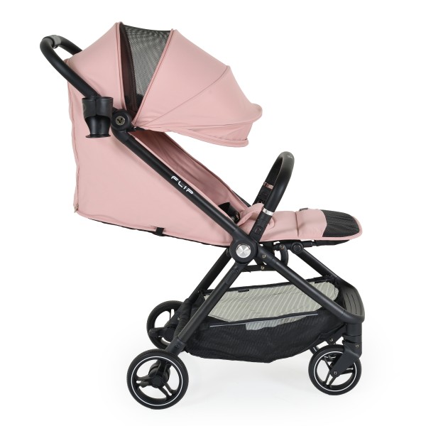 Carucior 2 in 1 Bebelusi Cangaroo Flip Blossom Pink, Varsta 0 - 4 Ani, Pliere Automata, Cadru usor din Aluminiu