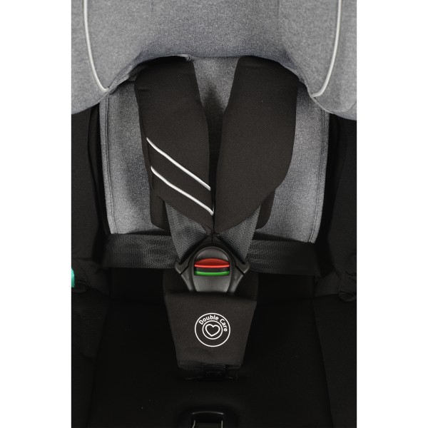 Scaun Auto cu Isofix 0-36 Kg Cangaroo Quill I-size Gri, Pozitie de Somn, Omologat ECE R129/03, Varsta recomandata 0-12 Ani, Protectie la impact lateral