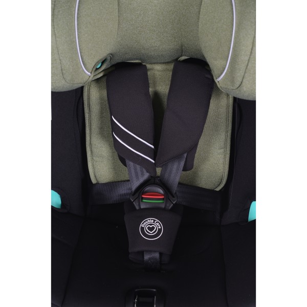 Scaun Auto cu Isofix 0-36 Kg Cangaroo Quill I-size Verde, Pozitie de Somn, Omologat ECE R129/03, Varsta recomandata 0-12 Ani, Protectie la impact lateral