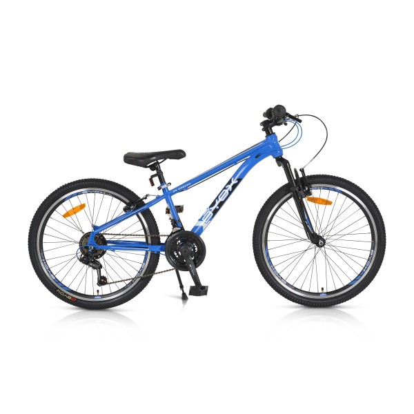 Bicicleta copii Byox 24“ Wizzy Albastru, 21 Viteze Shimano, Cadru din Otel, Varsta recomandata 8 ani +