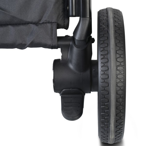 Carucior copii Cangaroo Macan 2 in 1 Negru, Pliere compacta, Varsta recomandata 0-4 Ani, accesorii incluse