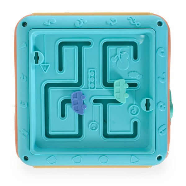 Cub Interactiv Bebelusi Moni Baby learning cube Albastru, 6 activitati diferite si sunete, Varsta recomandata 18 luni+