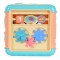 Cub Interactiv Bebelusi Moni Baby learning cube Albastru, 6 activitati diferite si sunete, Varsta recomandata 18 luni+