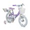 Bicicleta copii cu Roti Ajutatoare, Byox Eden Violet 14 Inch, Cadru usor din Aluminiu,  Varsta 3-5 Ani