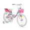 Bicicleta pentru Fetite Byox Fashion Girl Liliac 20 inch, varsta 6-9 ani, Roti Ajutatoare si accesorii incluse