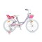 Bicicleta pentru Fetite Byox Fashion Girl Liliac 20 inch, varsta 6-9 ani, Roti Ajutatoare si accesorii incluse