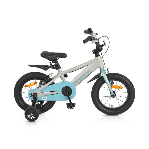 Bicicleta copii cu roti Ajutatoare Byox Alloy Mint 14 inch, varsta recomandata 3 - 5 Ani