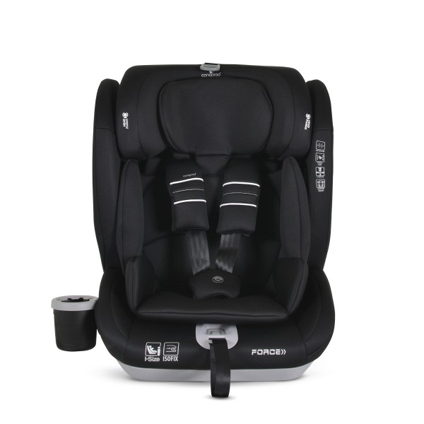 Scaun Auto cu Isofix Grupa 9-36 kg Cangaroo Force Negru, Varsta recomandata 15 Luni-12 Ani, Protectie impact lateral SPS