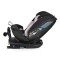 Scaun Auto 0-36 kg cu Isofix Cangaroo Gravity Roz, Sezut Rotativ 360° si pozitie de somn, varsta recomandata 0-12 ani, Protectie impact lateral SPS