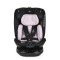 Scaun Auto 0-36 kg cu Isofix Cangaroo Gravity Roz, Sezut Rotativ 360° si pozitie de somn, varsta recomandata 0-12 ani, Protectie impact lateral SPS