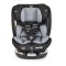 Scaun auto 0-36 kg cu Isofix Moni Nitro Gri, Sezut Rotativ 360° si pozitie de somn, varsta recomandata 0-12 ani, Protectie impact lateral SPS