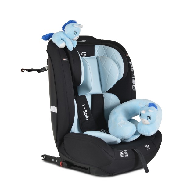 Scaun Auto 9-36 Kg cu sistem Isofix Moni I-safe Albastru 76-150cm