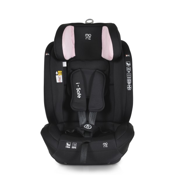 Scaun Auto 9-36 Kg cu sistem Isofix Moni I-safe Roz 76-150cm