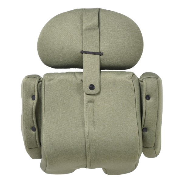 Scaun Auto cu Isofix pentru copii 0-36 Kg, Cangaroo Hoku Olive Green 40-150cm, Rotativ 360 Grade, Pozitie de Somn, Picior Suport, Protectie la Impact Lateral