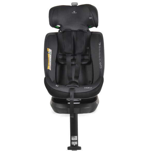 Scaun Auto cu Isofix pentru copii 0-36 Kg, Cangaroo Hoku Gri 40-150cm, Rotativ 360 Grade, Pozitie de Somn, Picior Suport, Protectie la Impact Lateral