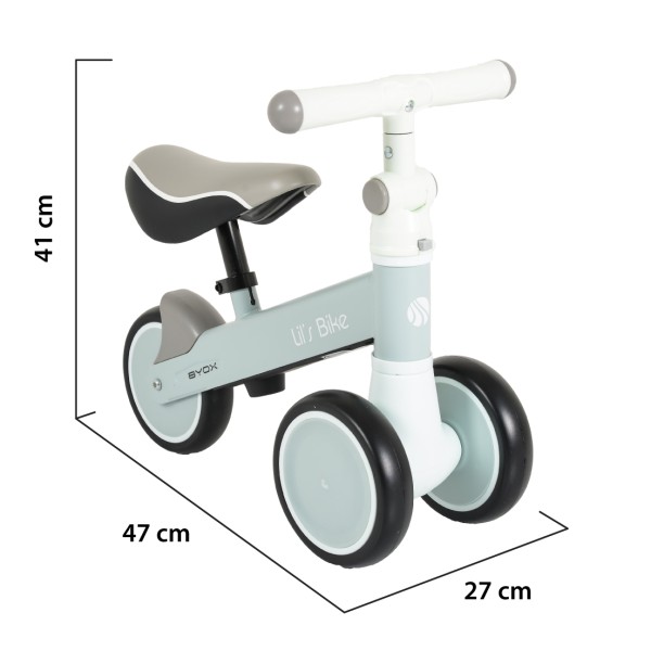 Mini Bicicleta Tricicleta de echilibru pentru copii, Byox Lils Bike Gri, Varsta recomandata 1 an +