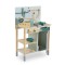Bancă de lucru din lemn pentru copii 3–6 ani Moni Toys – Set educativ cu unelte, angrenaje și tablă de desen