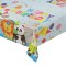 Fata de masa din plastic de Petrecere, Happy Birthday Animale multicolor, dimensiune 180x120cm