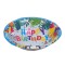 6 Boluri din hartie de Petrecere 19 cm, Happy Birthday Animale colorate