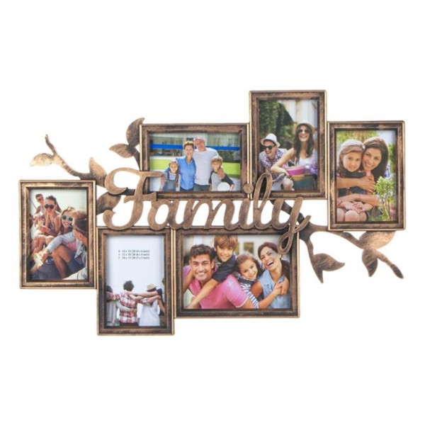 Rama Foto Family Bronz (6 Poze) 60x38cm