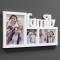 Rama Foto 3D Alba Family pentru 3 Poze 40x20cm , cu posibilitate montaj pe perete