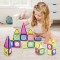 Set 34 forme magnetice colorate pentru copii, Magnetic Blocks, varsta recomandata 3 ani +