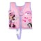 Vesta de Inot pentru fetite cu Protectie UPF 50+, Bestway Minnie Mouse Roz, Greutate maxima 19 Kg, Varsta recomandata 1 - 3 Ani