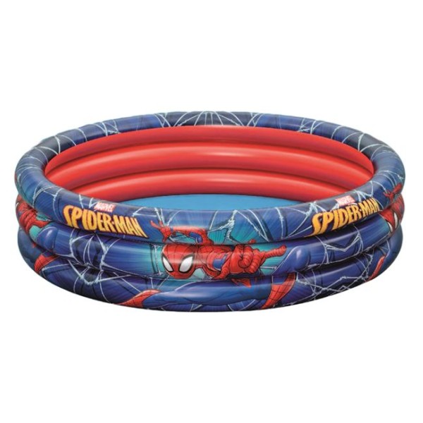 Piscina Gonflabila copii, Bestway Spiderman Albastru, Capacitate 200 Litrii, Varsta recomandata 2 Ani