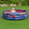 Piscina Gonflabila copii, Bestway Spiderman Albastru, Capacitate 200 Litrii, Varsta recomandata 2 Ani