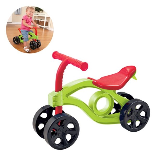 Bicicleta de Echilibru, Baby Walker Rosu Verde, greutate redusa, Varsta recomandata 1 - 3 Ani