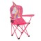 Scaun Pliabil de Plaja si Camping pentru fete, Suport de Pahar, Unicorn Roz, Geanta de Transport inclusa, Dimensiune 36x36x75 cm