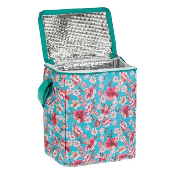 Geanta Termoizolanta, Cool Bag, model Flori, capacitate 15 litrii, dimensiune 26x18x32 cm