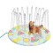 Saltea cu Jeturi de Apa pentru Catei, Cool Pet Colorata, Diametru 90 cm