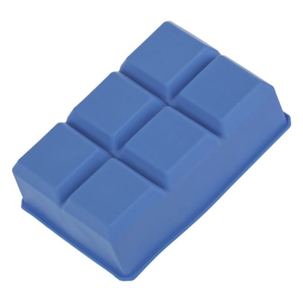 Forma pentru Cuburi de Gheata Mari, 6 bucati, Ice Cube Albastru, Indepartare usoara, Dimensiune 16.5x11x4.5cm