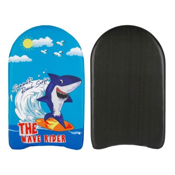 Pluta Placa de inot pentru copii, Rechin Surfer Albastru, dimensiune 45x27 cm