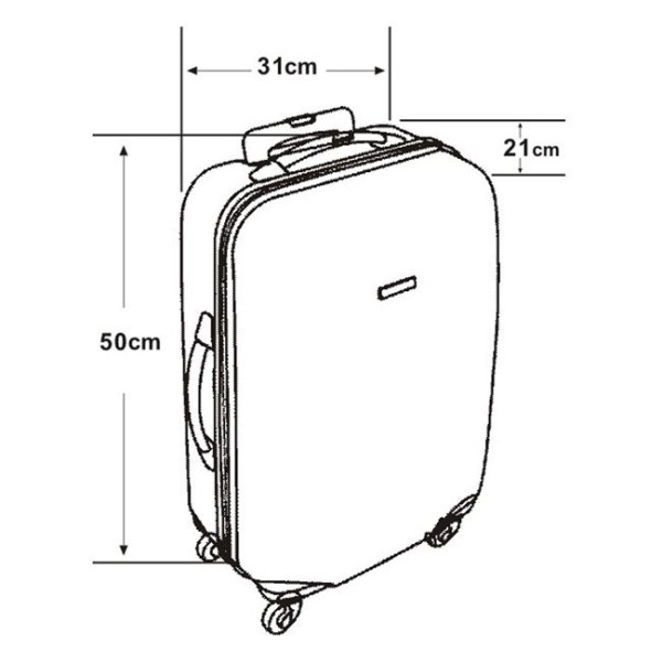 Troler Valiza pentru copii, Little Dino Albastru, 4 roti pivotante, dimensiune 30x21x50 cm, capacitate 22 litrii