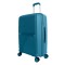 Troler de cabina Travel Albastru Petrol, 4 roti duble rotative 360 grade si cifru de siguranta, capacitate 33 litrii