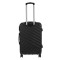 Troler Travel Negru, Roti duble rotative 360 grade si cifru de siguranta, Capacitate Mare 90 litrii