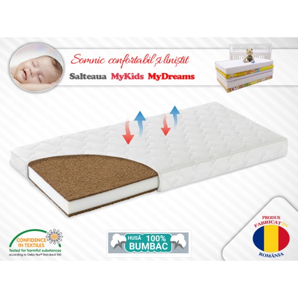 Saltea Fibra Cocos MyKids MyDreams II 120x60x10 (cm)