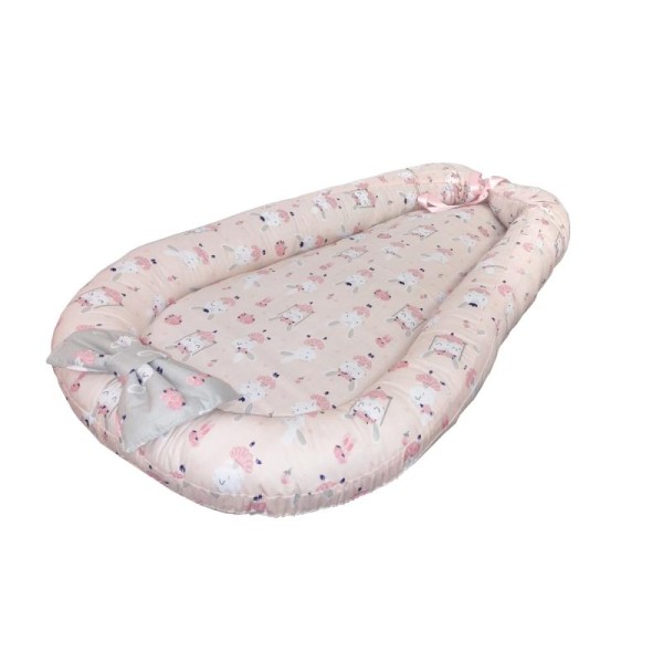 Baby Nest din Cocos MyKids Dancing Bunny Pink