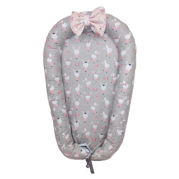 Baby Nest din Cocos MyKids Dancing Bunny Grey