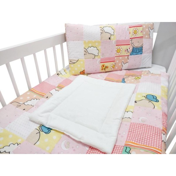 Lenjerie MyKids Mini Patratel Multicolor Girl 4 Piese 120x60