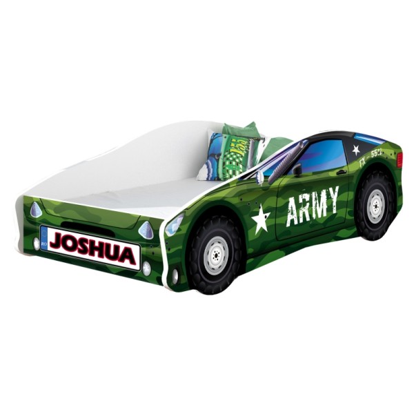 Pat Tineret MyKids Race Car 07 Army-160x80