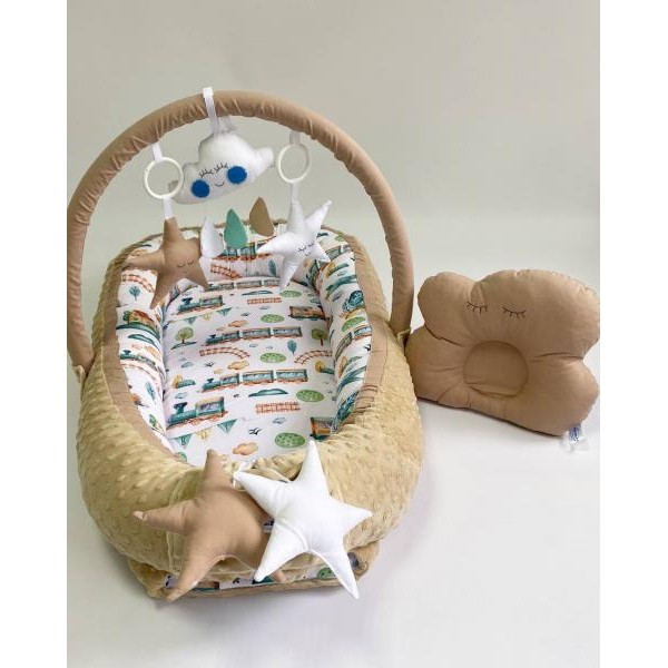 Babynest Plush MyKids 0190 Train Beige