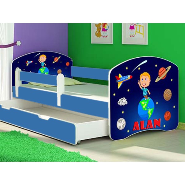 Patut Tineret MyKids Solar System cu Sertar si Saltea 160x80